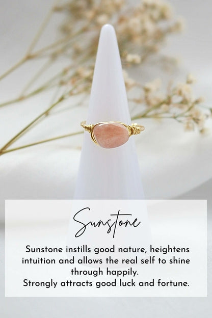 Natural Crystals Hand Wired Ring