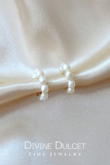 Freshwater Pearl - Ear Cuffs|18K