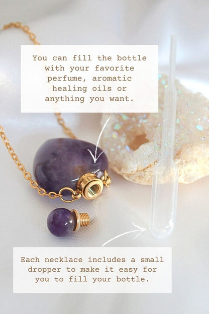 „Heart“ Crystal Bottles Necklace