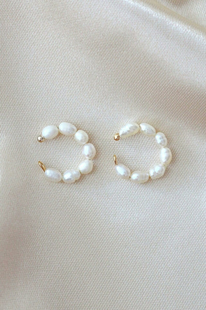 Freshwater Pearl - Ear Cuffs|18K