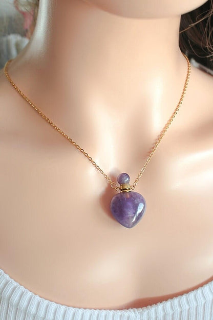 „Heart“ Crystal Bottles Necklace