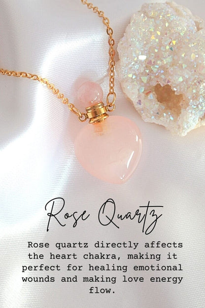„Heart“ Crystal Bottles Necklace