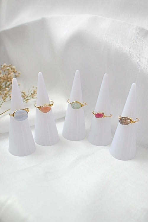Natural Crystals Hand Wired Ring