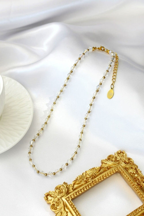 Clear Austrian Crystal Choker| 18K